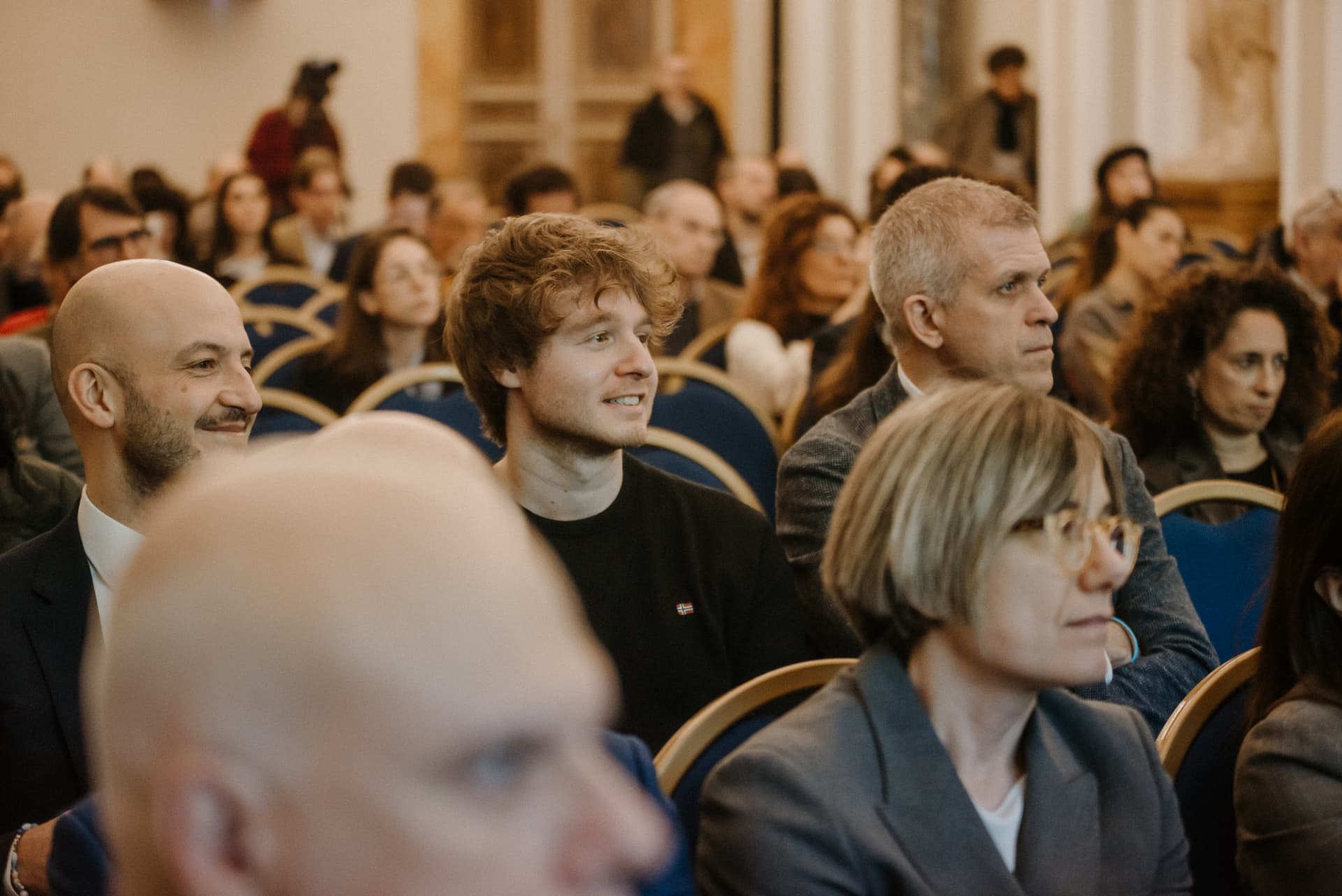 Pubblico in sala a Palazzo Rospigliosi